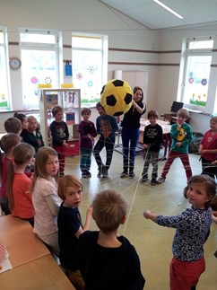 Spinnenwebspel in groep 4