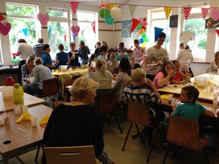 lunchen met groep 8